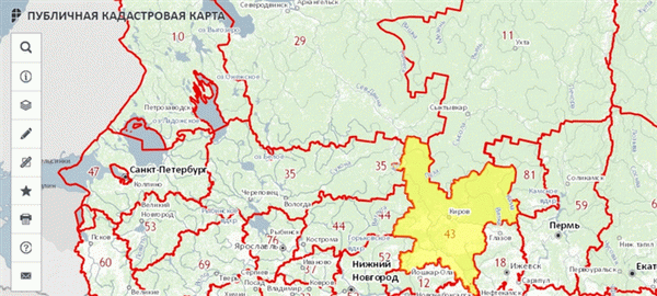 Публичные карты Кировской области
